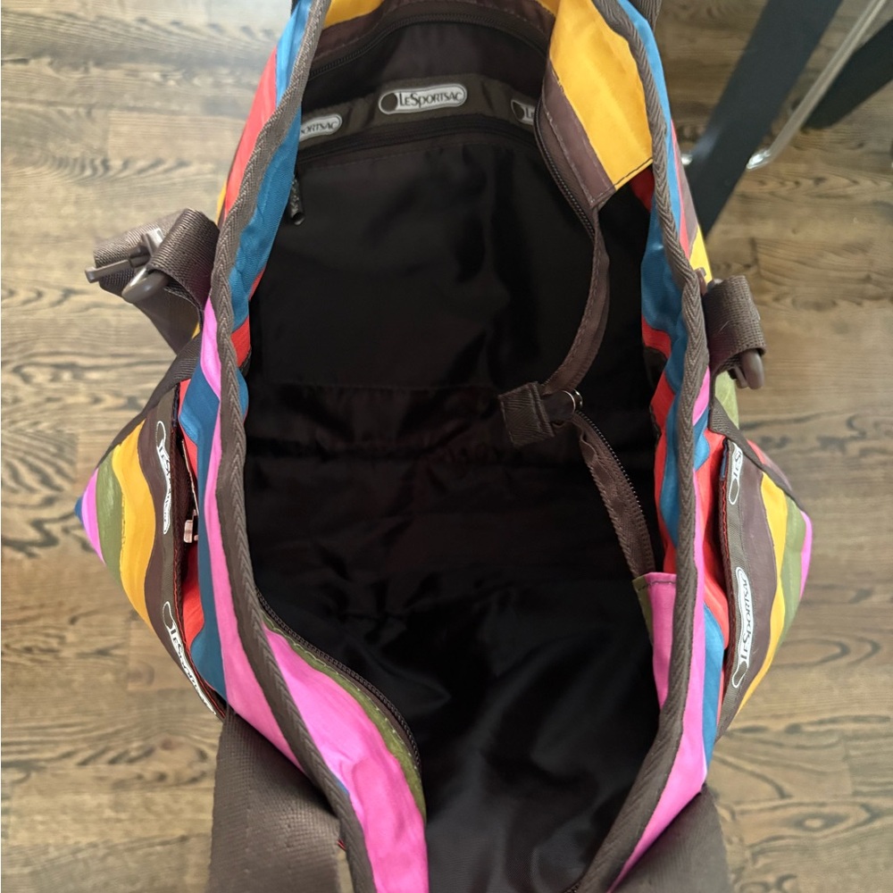 LeSportsac Colorful Striped Tote Bag - Picture 2 of 2